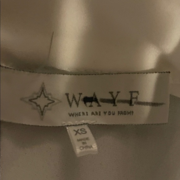 WAYF White Ruffle Blouse XS - Picture 2 of 3